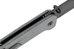 QSP Knife Penguin QS130-B2 Denim Micarta, Blackwashed Pocket Knife -Knife Shop QS130 B2 06 qsp