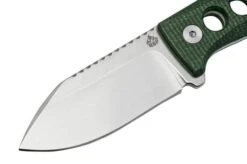 QSP Knife Canary QS141-C1 Stonewashed, Black Green G10, Neck Knife -Knife Shop QS141 C1 03 qsp