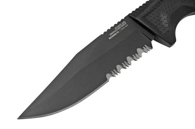 SOG Recondo FX, Black, Partially Serrated 17-22-02-57 Fixed Knife 3 SOG Recondo FX, Black, Partially Serrated 17-22-02-57 Fixed Knife - Image 3