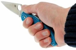 Spyderco Delica 4 Blue C11FPBL Pocket Knife -Knife Shop SPC11FPBL 07 spyderco delica 4 blauw spc11fpbl d7