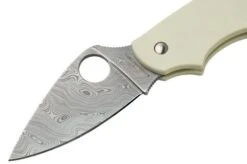 Spyderco Urban Slipit Damast C127GPIVD Sprint Run 2022 Pocket Knife -Knife Shop SPC127GPIVD 03 spyderco
