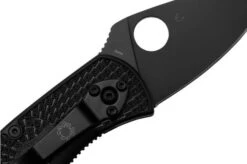 Spyderco Ambitious Lightweight Black C148PBBK Pocket Knife -Knife Shop SPC148PBBK 05 spyderco