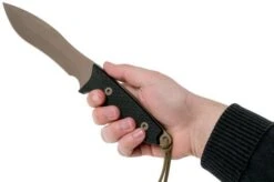 Spartan Blades Ronin Shinto, FDE Blade, Black Handle, Outdoor Knife -Knife Shop USSB47DEBKNLTN 06 spartan blades