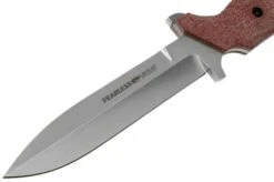 Viper Fearless VT4018CR Sleipner Stonewashed, Red Canvas Micarta, Fixed Knife, Rumici Design -Knife Shop VPVT4018CR 03 viper