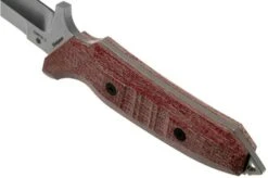 Viper Fearless VT4018CR Sleipner Stonewashed, Red Canvas Micarta, Fixed Knife, Rumici Design -Knife Shop VPVT4018CR 04 viper
