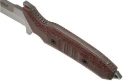 Viper Fearless VT4018CR Sleipner Stonewashed, Red Canvas Micarta, Fixed Knife, Rumici Design -Knife Shop VPVT4018CR 05 viper