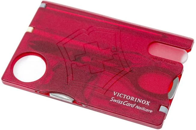 Victorinox SwissCard Nailcare Translucent Red - 0.7240.T 1 Victorinox SwissCard Nailcare Translucent Red - 0.7240.T