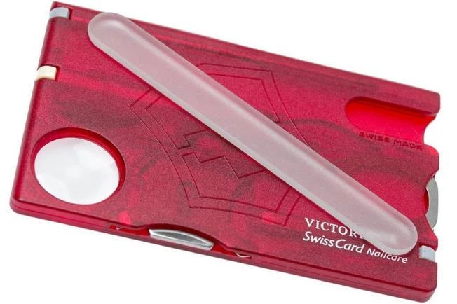 Victorinox SwissCard Nailcare Translucent Red - 0.7240.T 3 Victorinox SwissCard Nailcare Translucent Red - 0.7240.T - Image 3