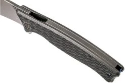 WE Knife Balaenoptera WK712D Pocket Knife, Grey Handle, Stonewashed Blade -Knife Shop WK712D 07 we knife wk712d 07