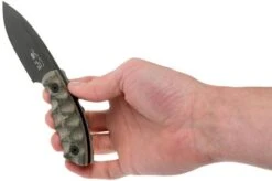 White River Knives GTI 3 Black & OD Green Canvas Micarta, Justin Gingrich Design -Knife Shop WRGTI3 LBO 06 white river knives