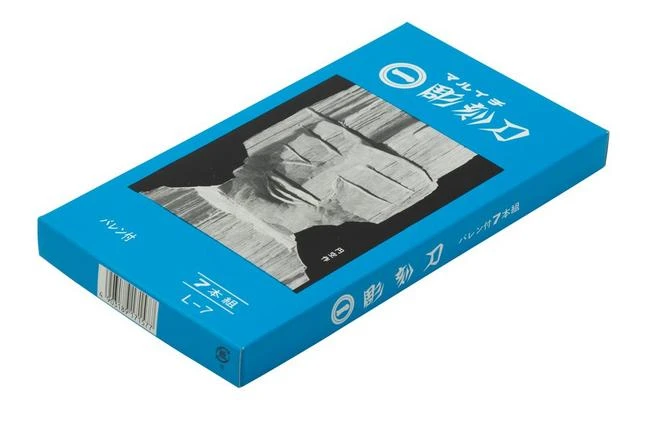 Yoshiharu L-7 Maruichi Japanese Wood Carving Knives, Set Of 7 With Baren 4 Yoshiharu L-7 Maruichi Japanese Wood Carving Knives, Set Of 7 With Baren - Image 4